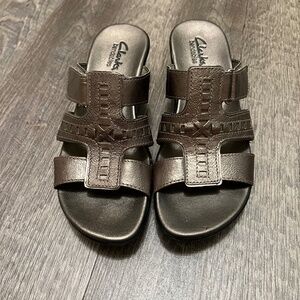 Clarks Bendables Ella Celtic Pewter Sandals